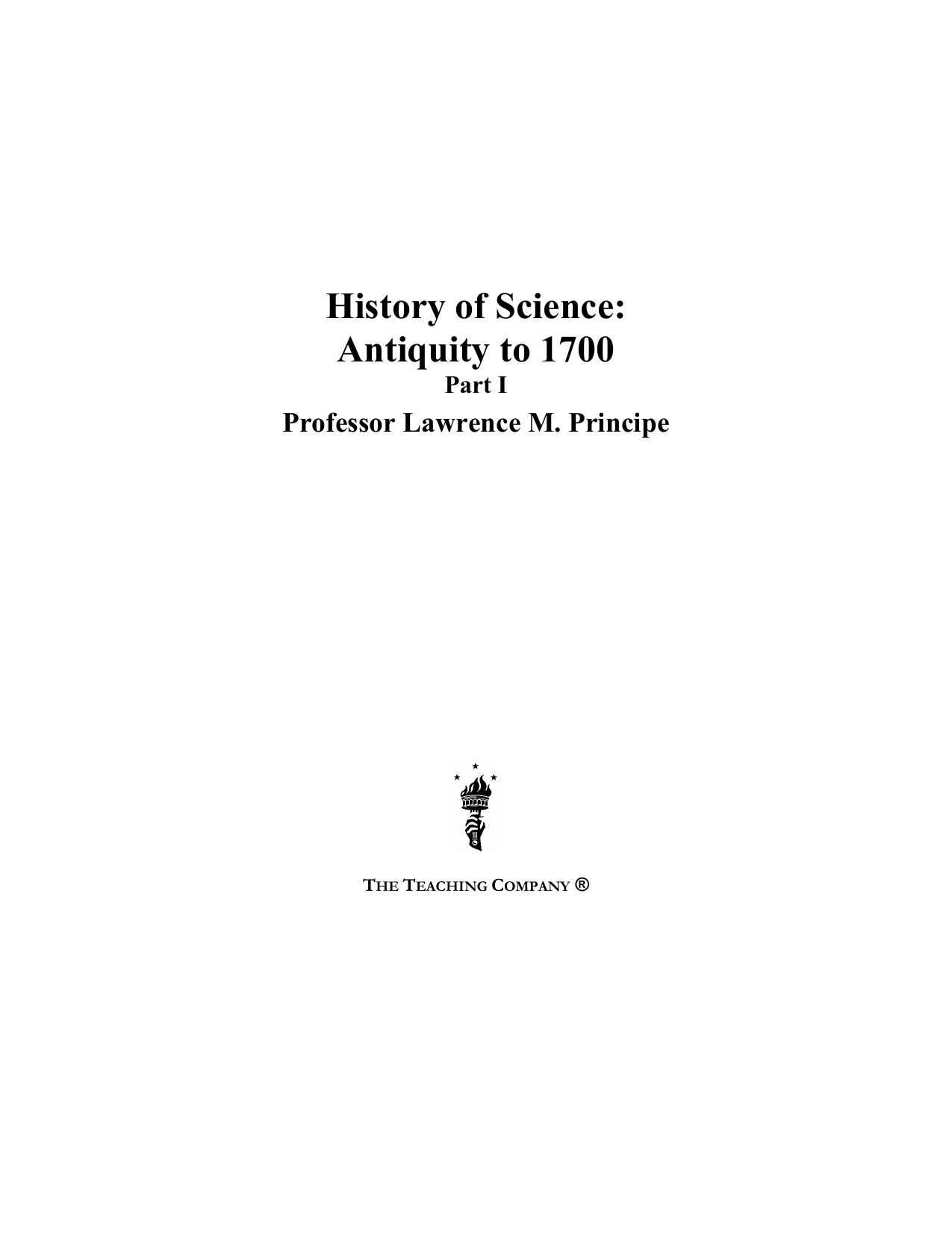 History of science : antiquity to 1700 by unknow