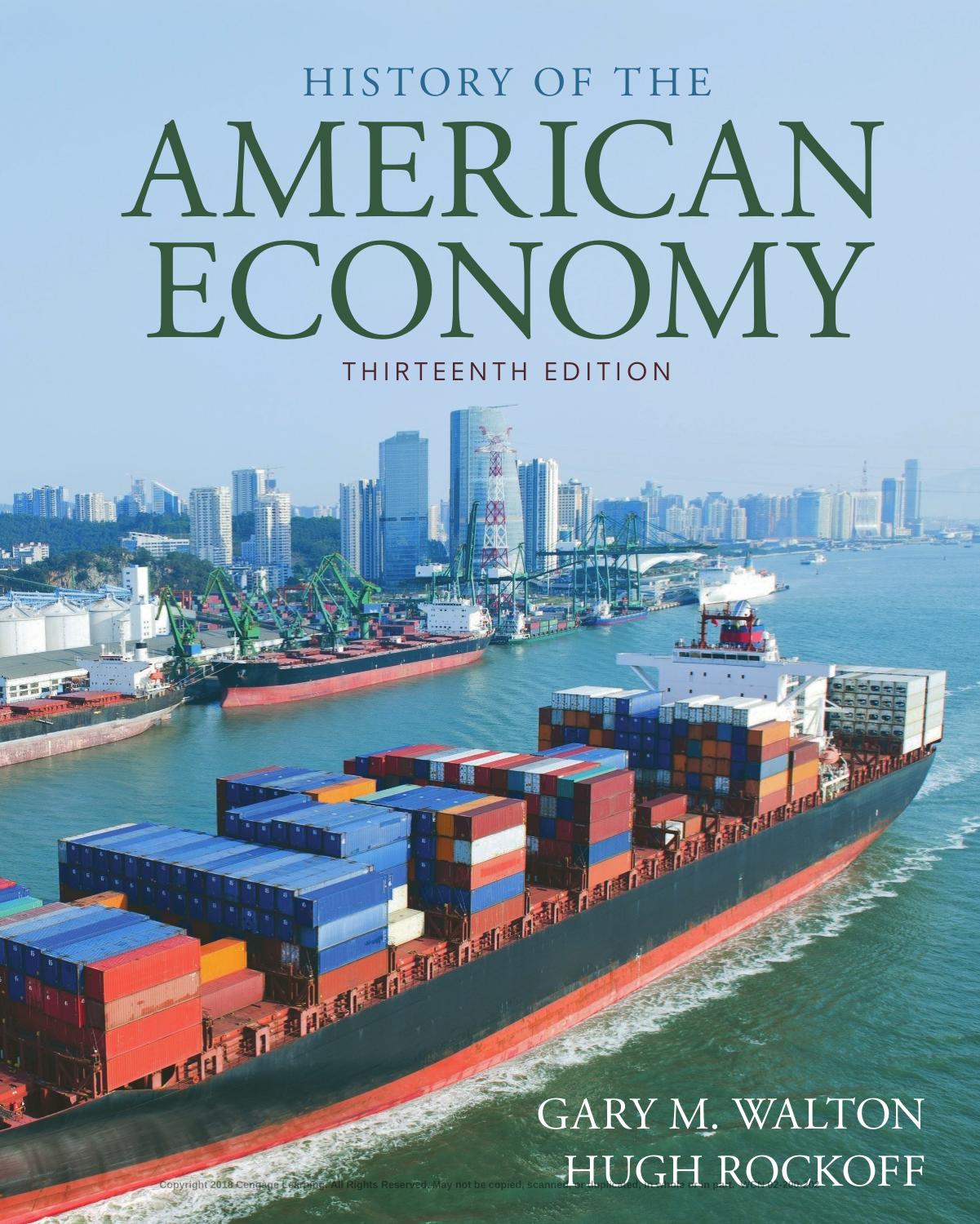 History of the American economy by Hugh Rockoff; Gary M. Walton