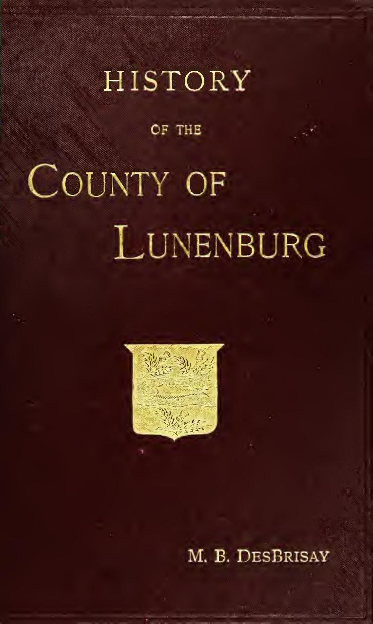 History of the County of Lunenburg by Mather Byles DesBrisay