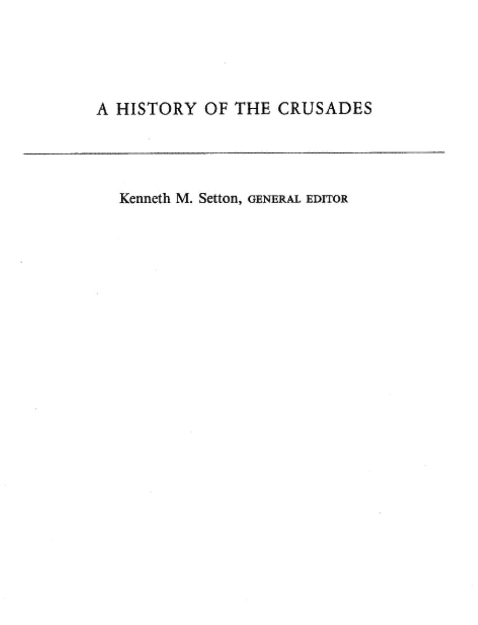 History of the Crusades, Vol. VI; The Impact of the Crusades on Europe, Ed. by Hazard & Zacour (1989) by Unknown