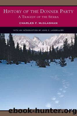 History of the Donner Party by Charles McGlashan