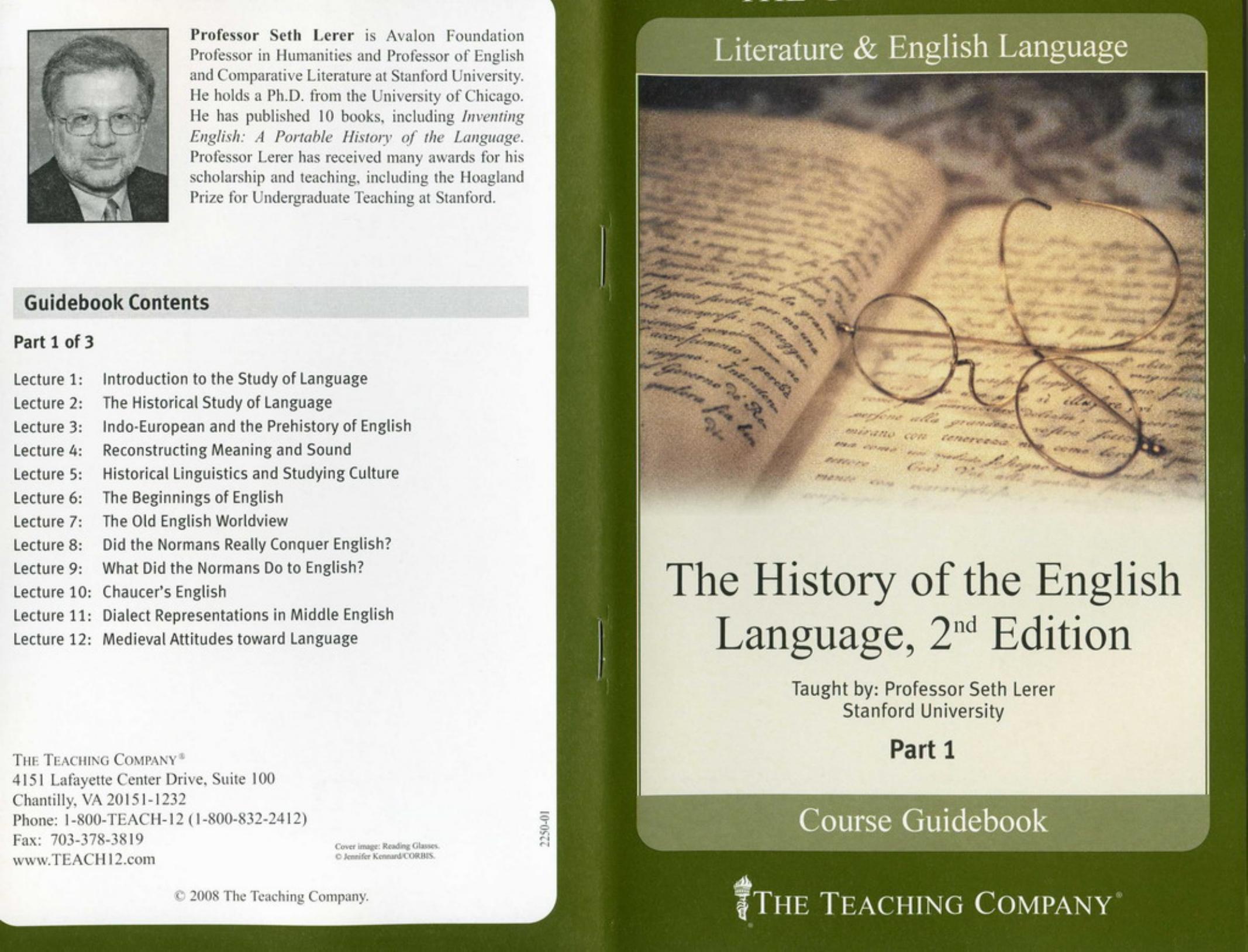 History of the English Language (alt) by Unknown