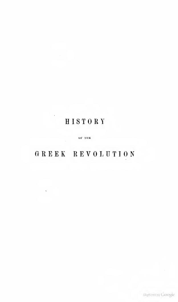 History of the Greek Revolution VOL.I by George Finlay