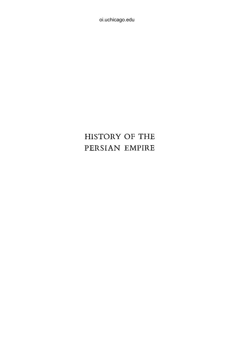 History of the Persian Empire by A.T. Olmstead