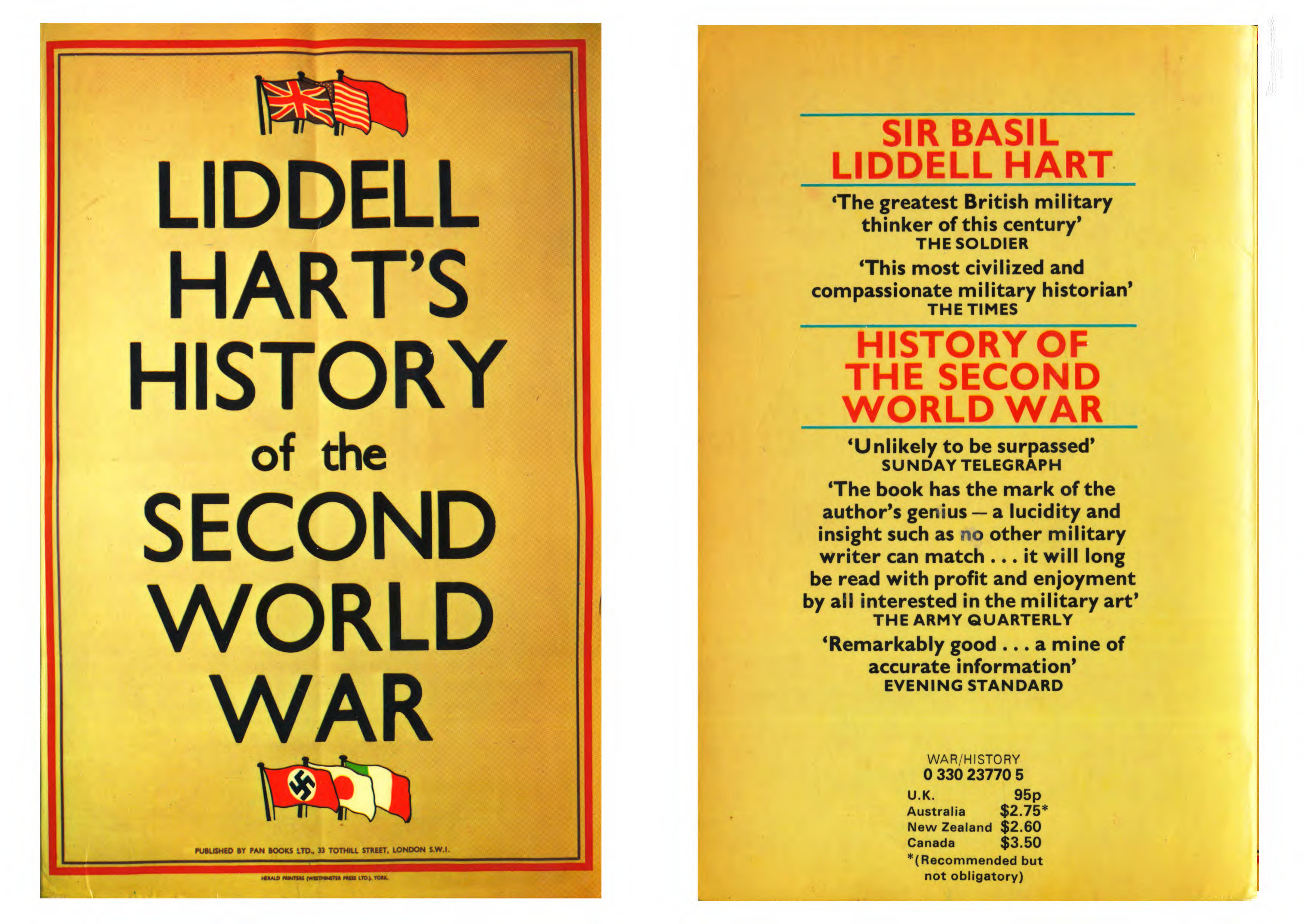History of the Second World War by Basil Henry Liddell Hart Sir