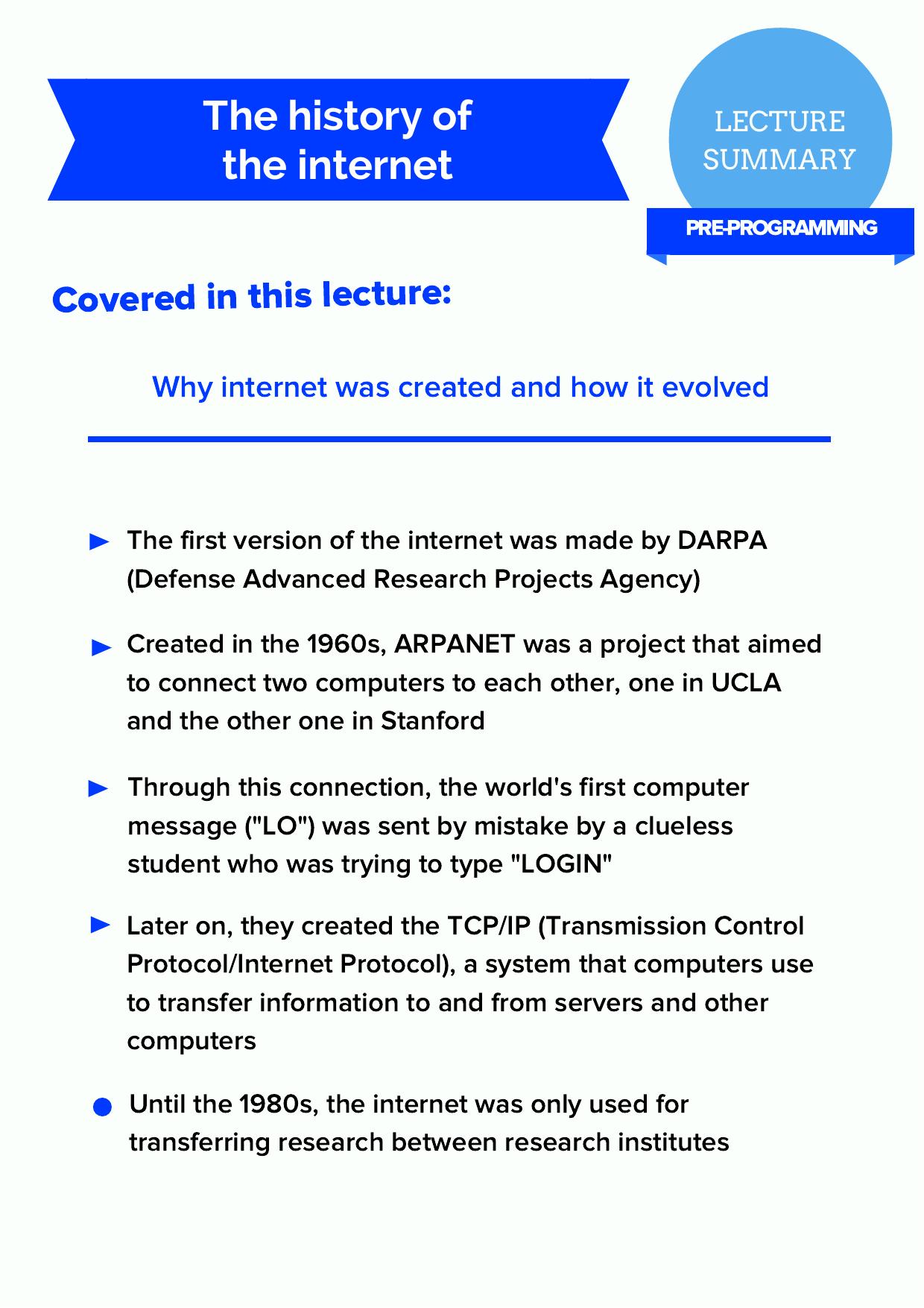 History of the internet by evan181