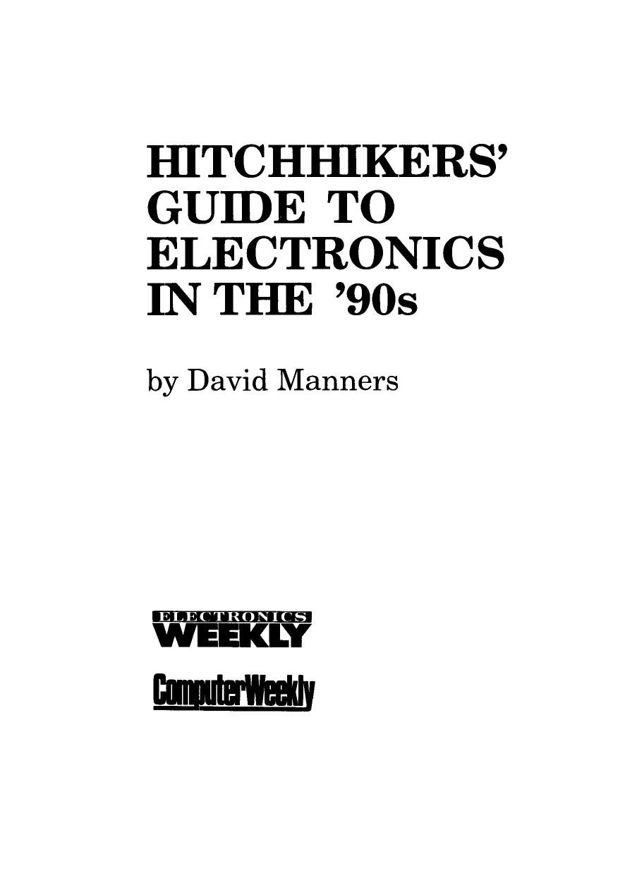 Hitchhikers' Guide to Electronics in the '90s by David Manners (Auth.)