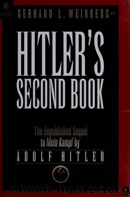 Hitler's second book by Adolf Hitler