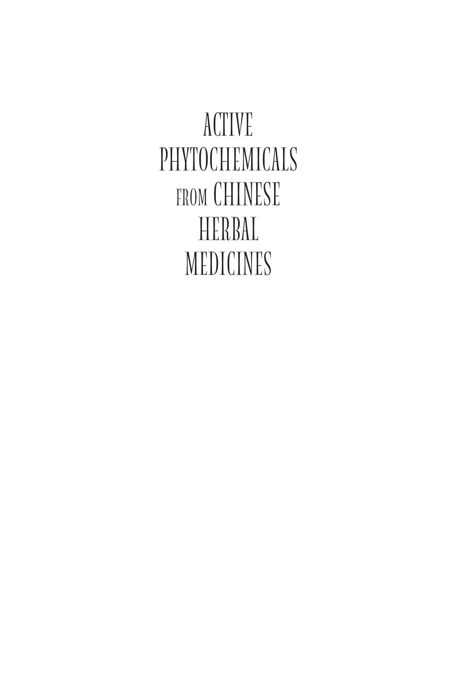 Ho, Wing Shing by Active phytochemicals from Chinese herbal medicines. Anti-cancer activities & mechanisms (2015)