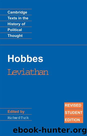 Hobbes: Leviathan: Revised student edition (Cambridge Texts in the History of Political Thought) by Thomas Hobbes