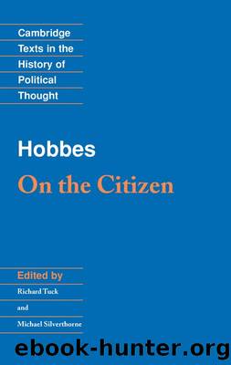 Hobbes: On the Citizen (Cambridge Texts in the History of Political Thought) by Thomas Hobbes