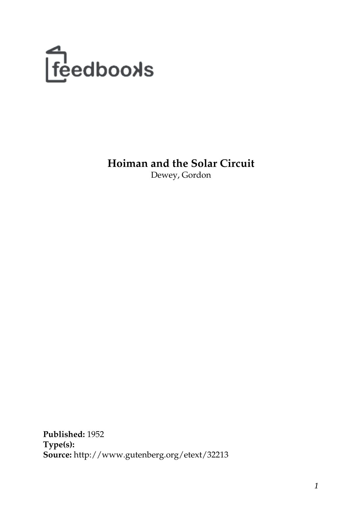 Hoiman and the Solar Circuit by Dewey Gordon