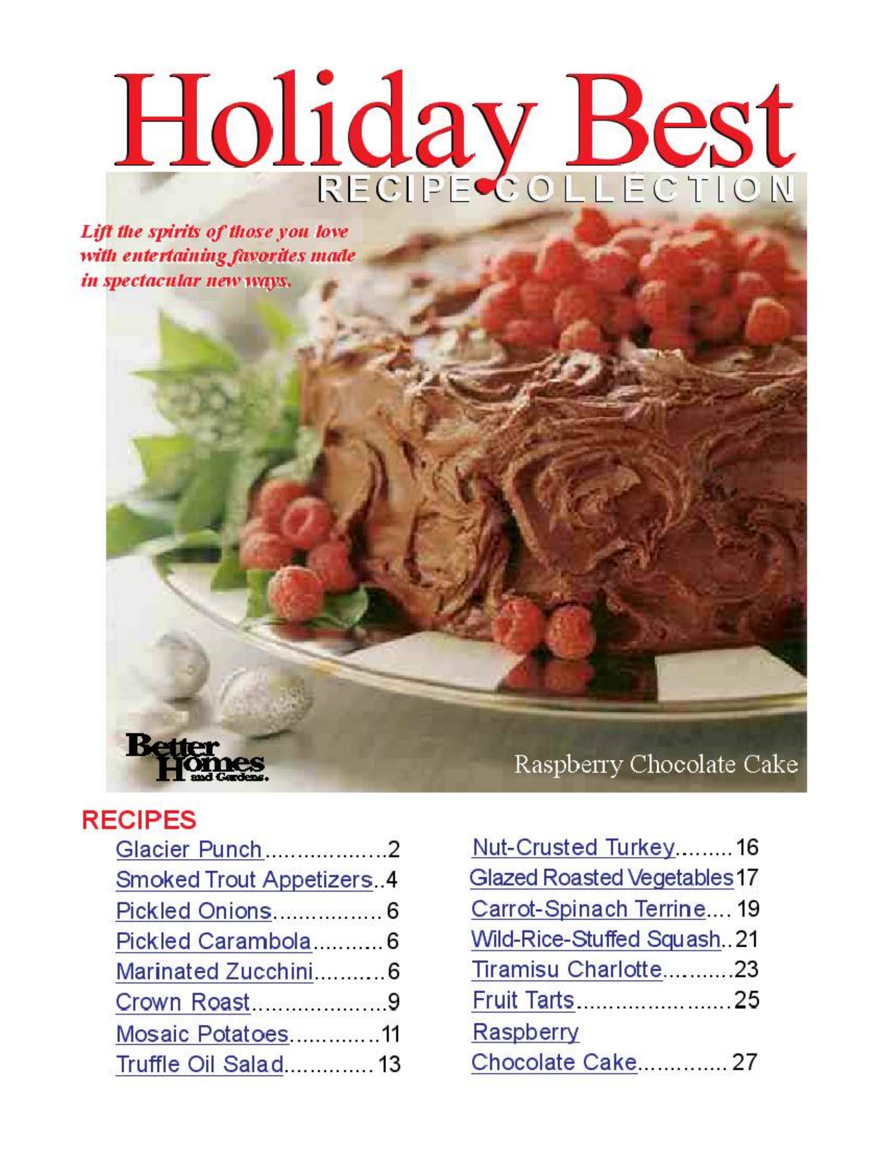 Holiday Best Recipe Collection by Unknown