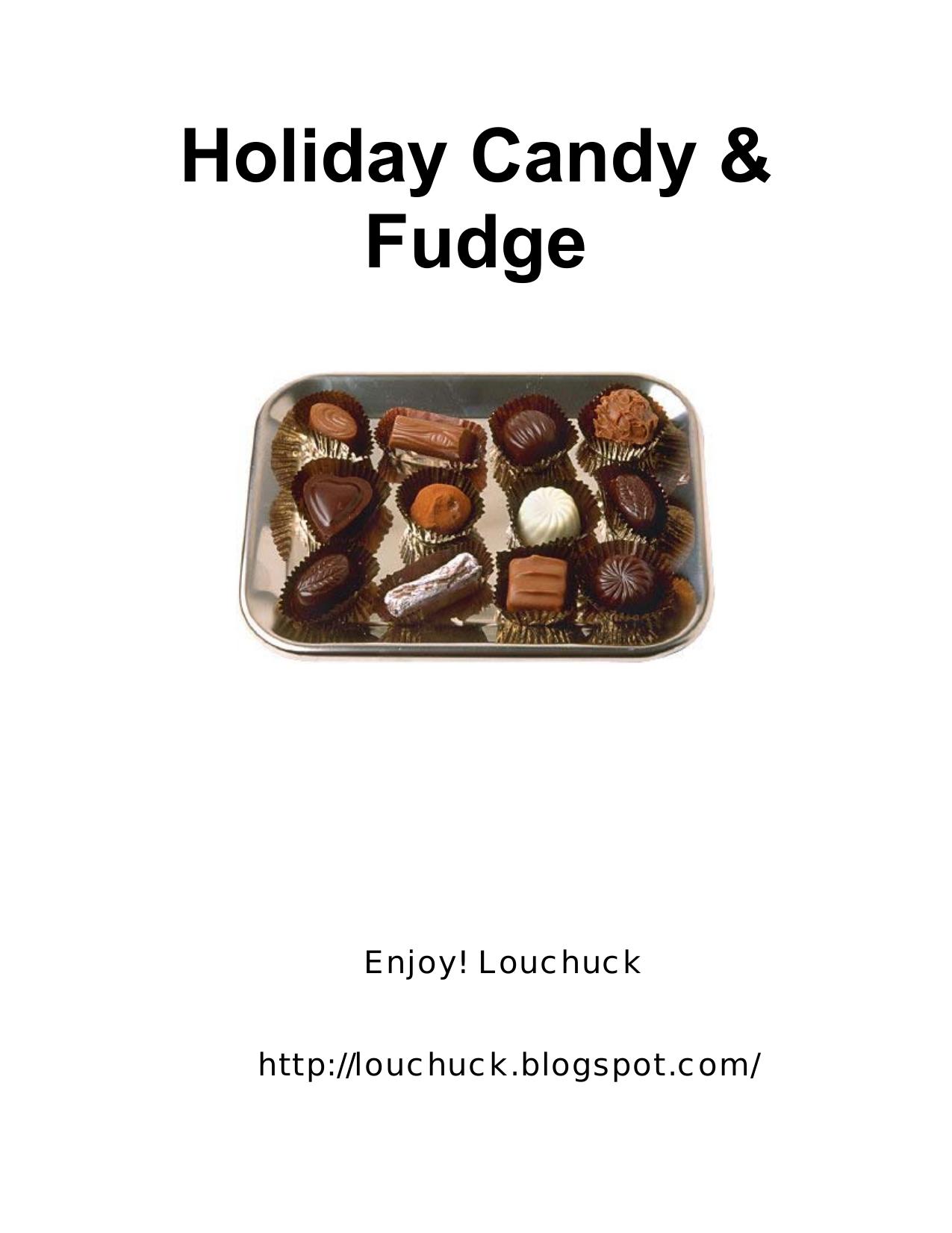 Holiday Candy & Fudge by Joe Harris