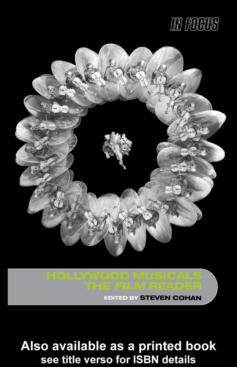 Hollywood Musicals, the Film Reader by Steven Cohan