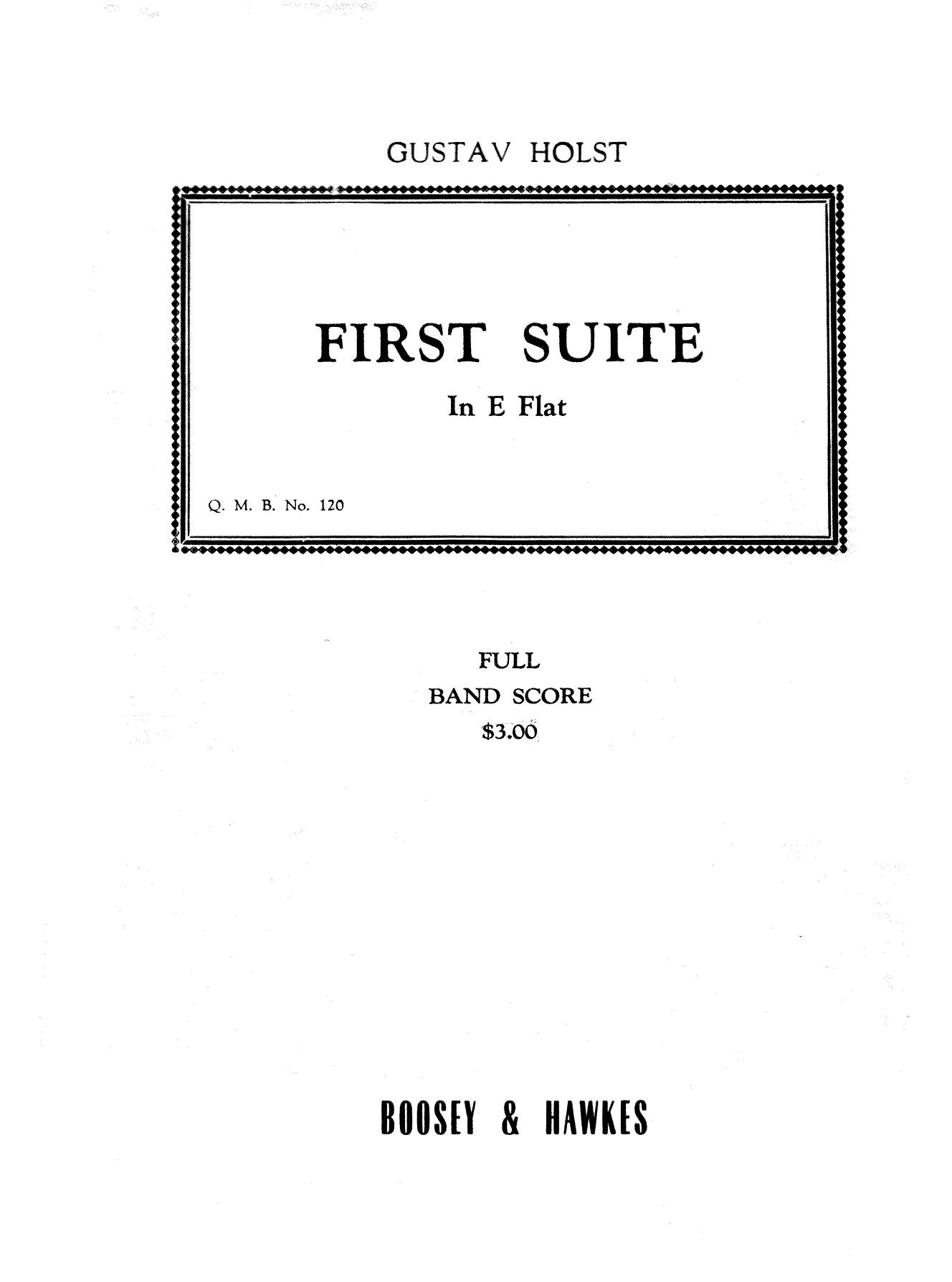 Holst-First Suite in Eb for Military Band by Unknown