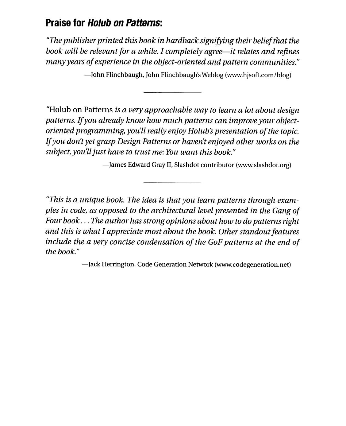 Holub on Patterns: Learning Design Patterns by Looking at Code by Allen Holub (auth.)