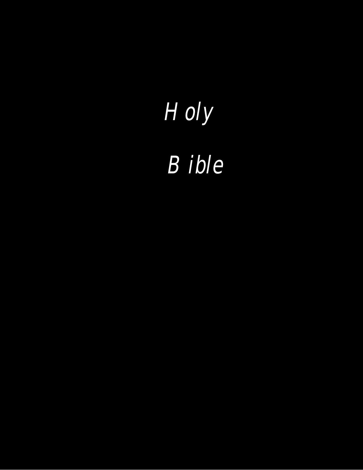 Holy Bible | King James | Contents by Unknown