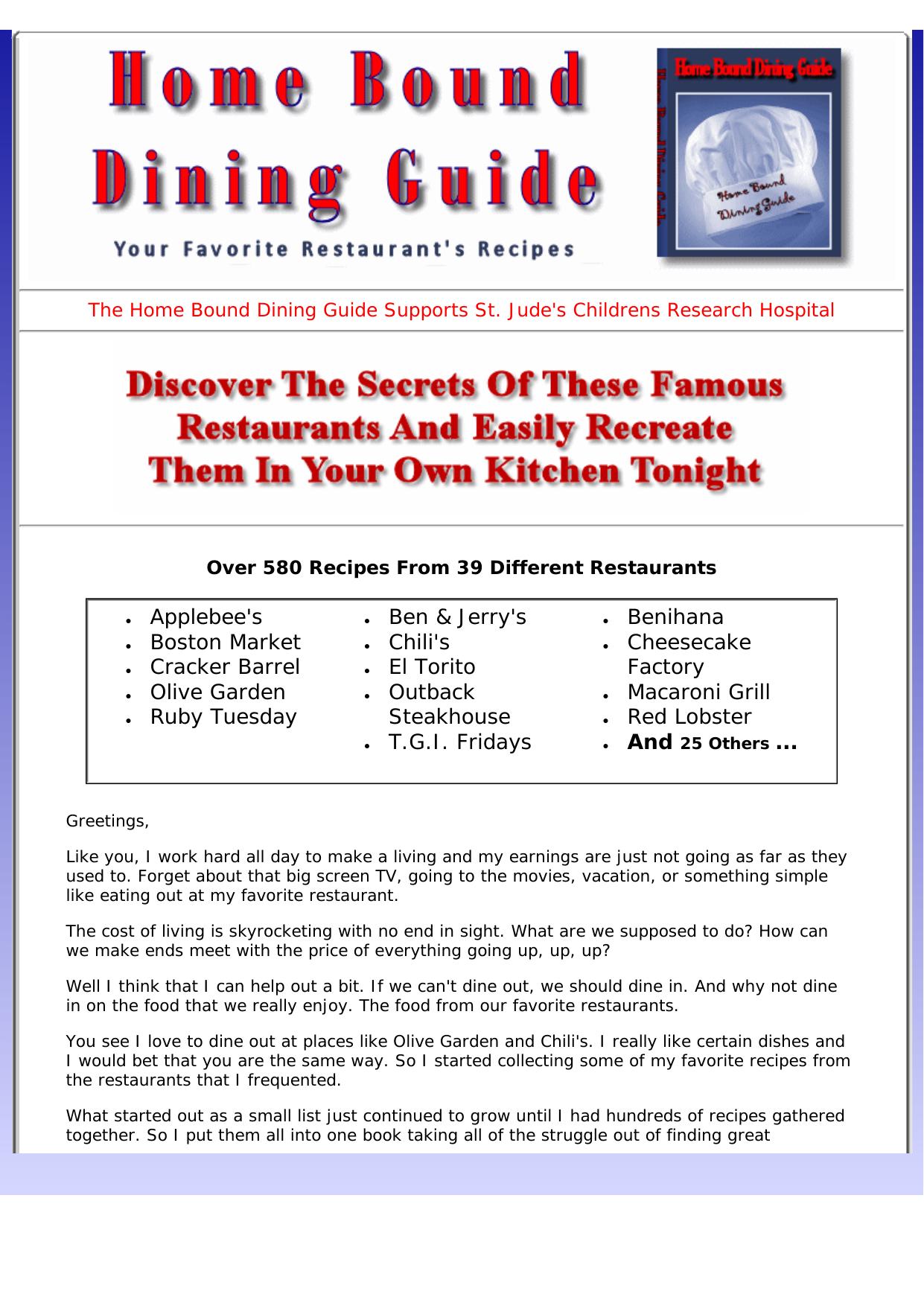 Home Bound Dining. by Best of Kuszter's Collection