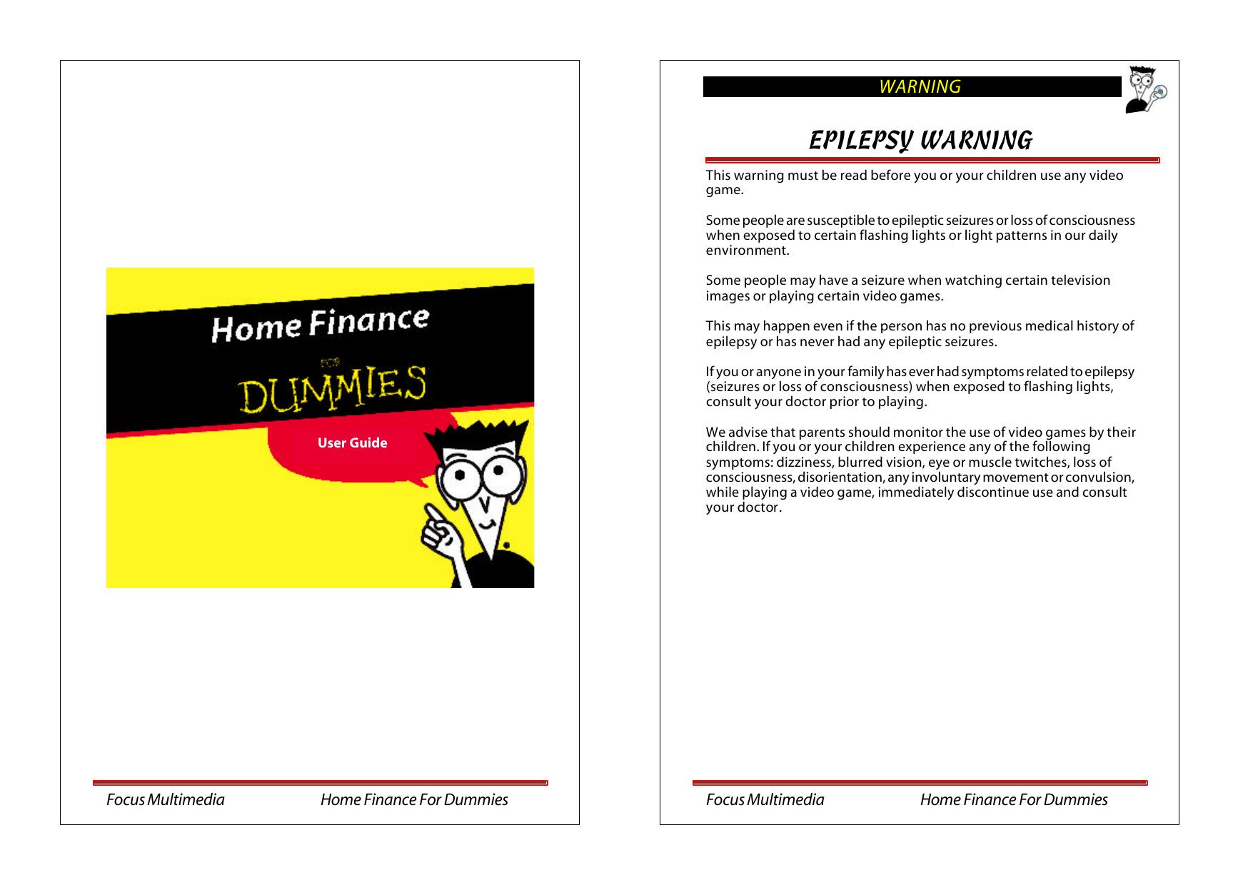 Home Finance for Dummies by sdossantos