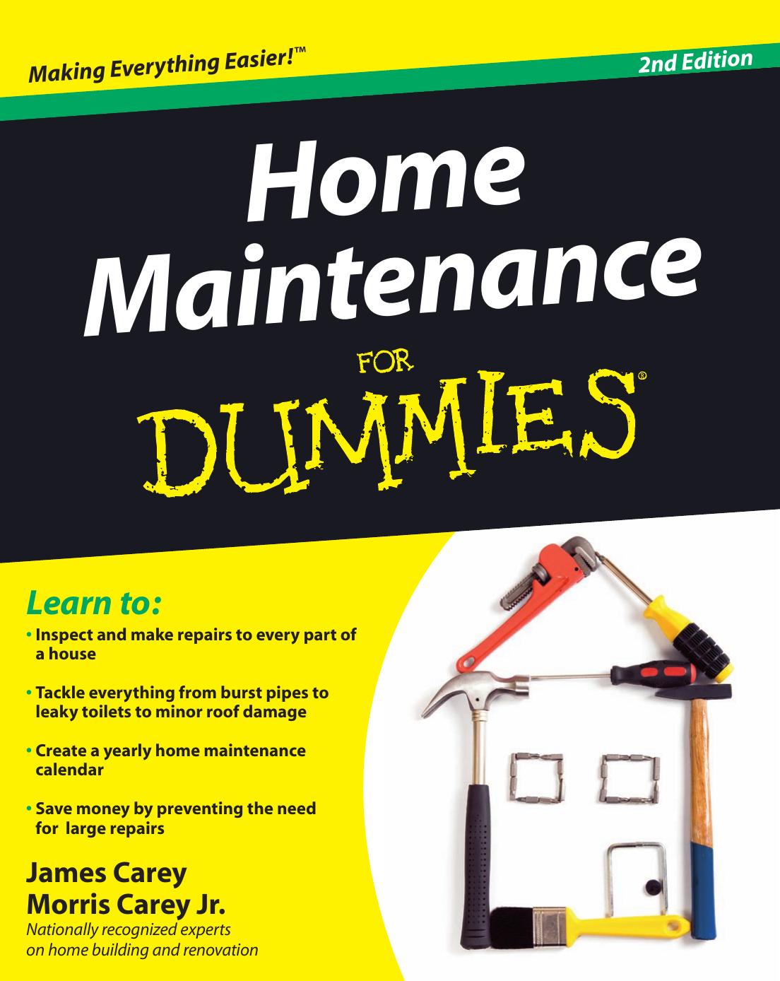Home Maintenance For Dummies 2nd Edition by Unknown