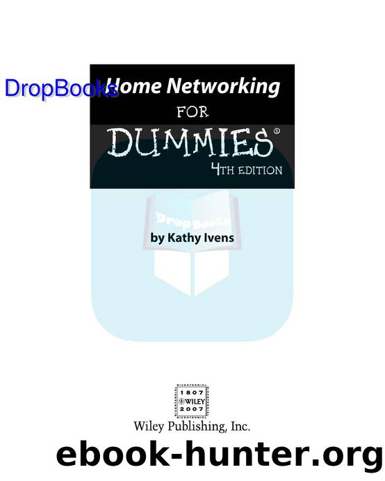 Home Networking for Dummies ISBN by 0470118067 DropBooks APP