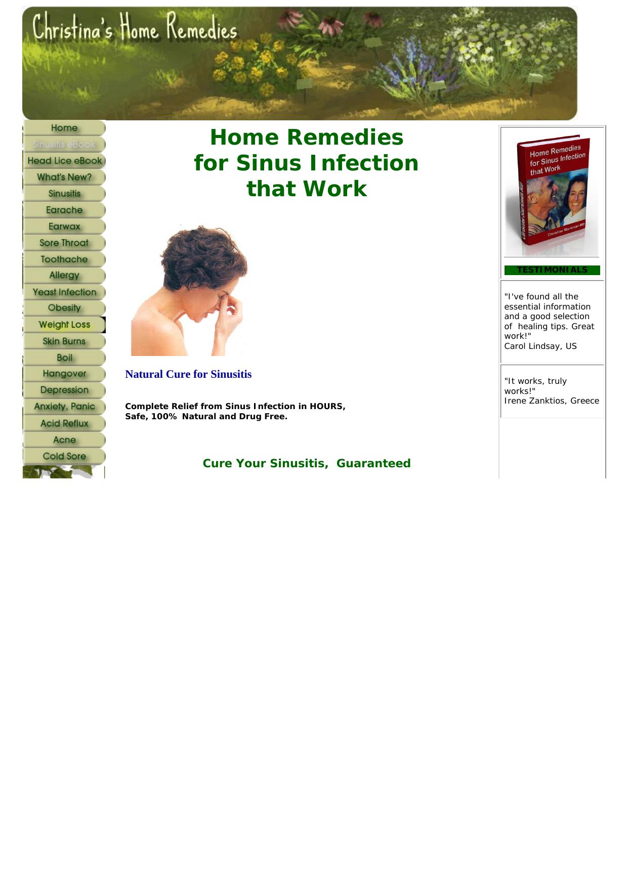 Home Remedies For Sinus Infection That Work. by Best of Kuszter's Collection