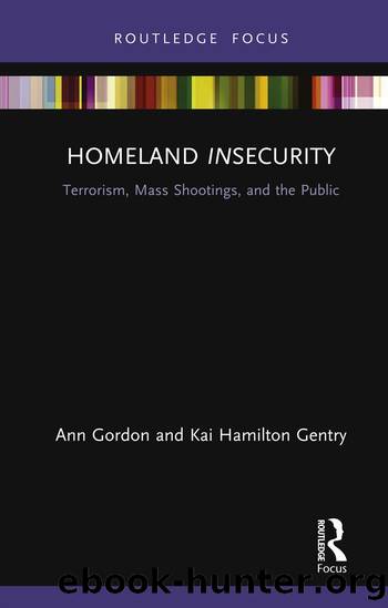 Homeland Insecurity: Terrorism, Mass Shootings and the Public by Ann Gordon & Kai Hamilton Gentry
