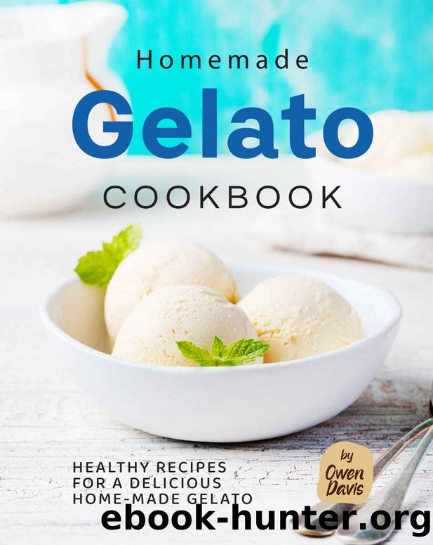 Homemade Gelato Cookbook by Davis Owen