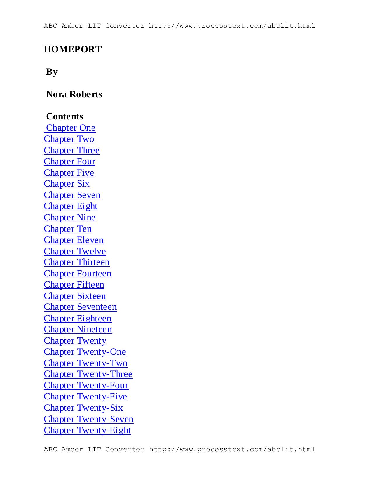 Homeport by Nora Roberts by Unknown