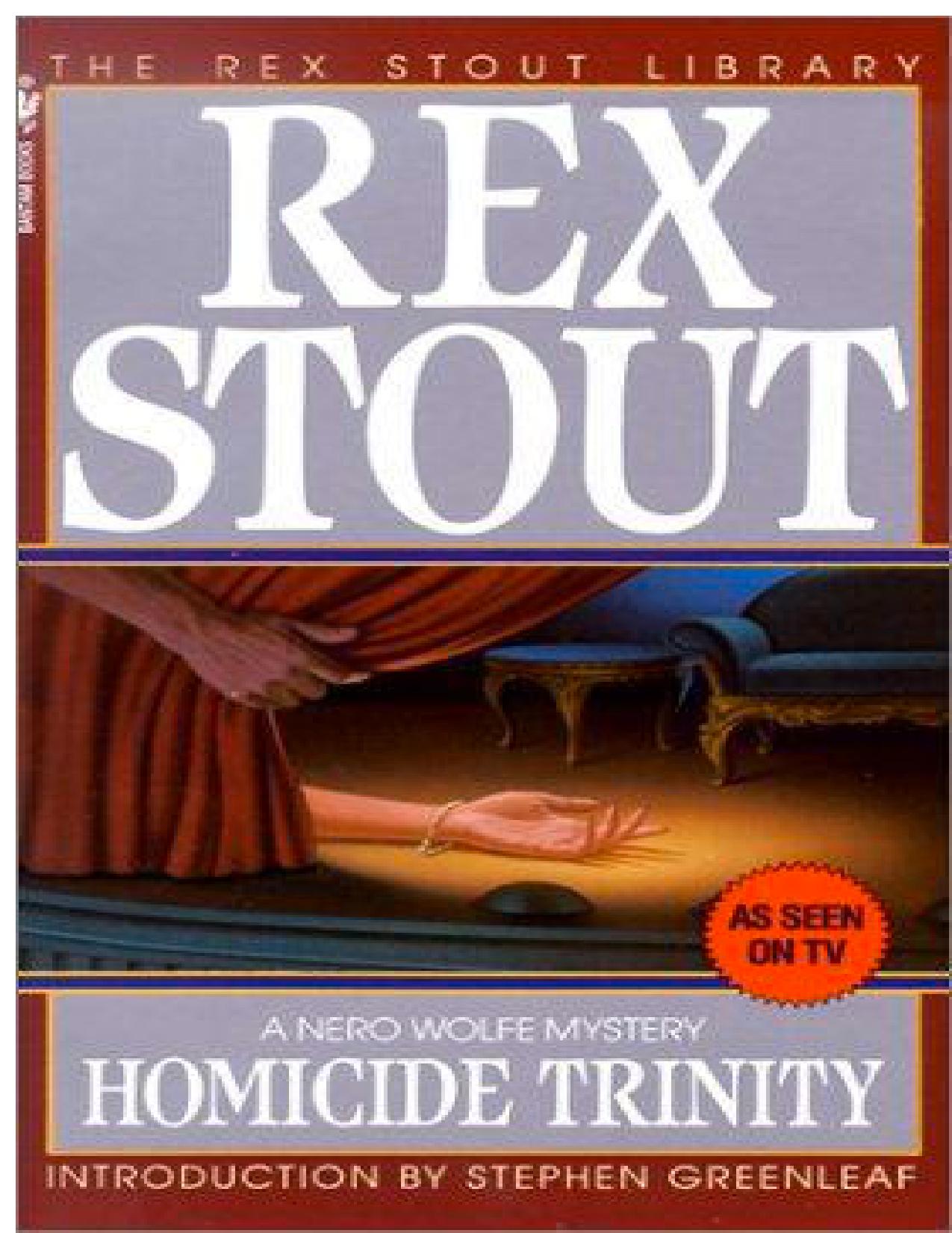 Homicide Trinity by Rex Stout