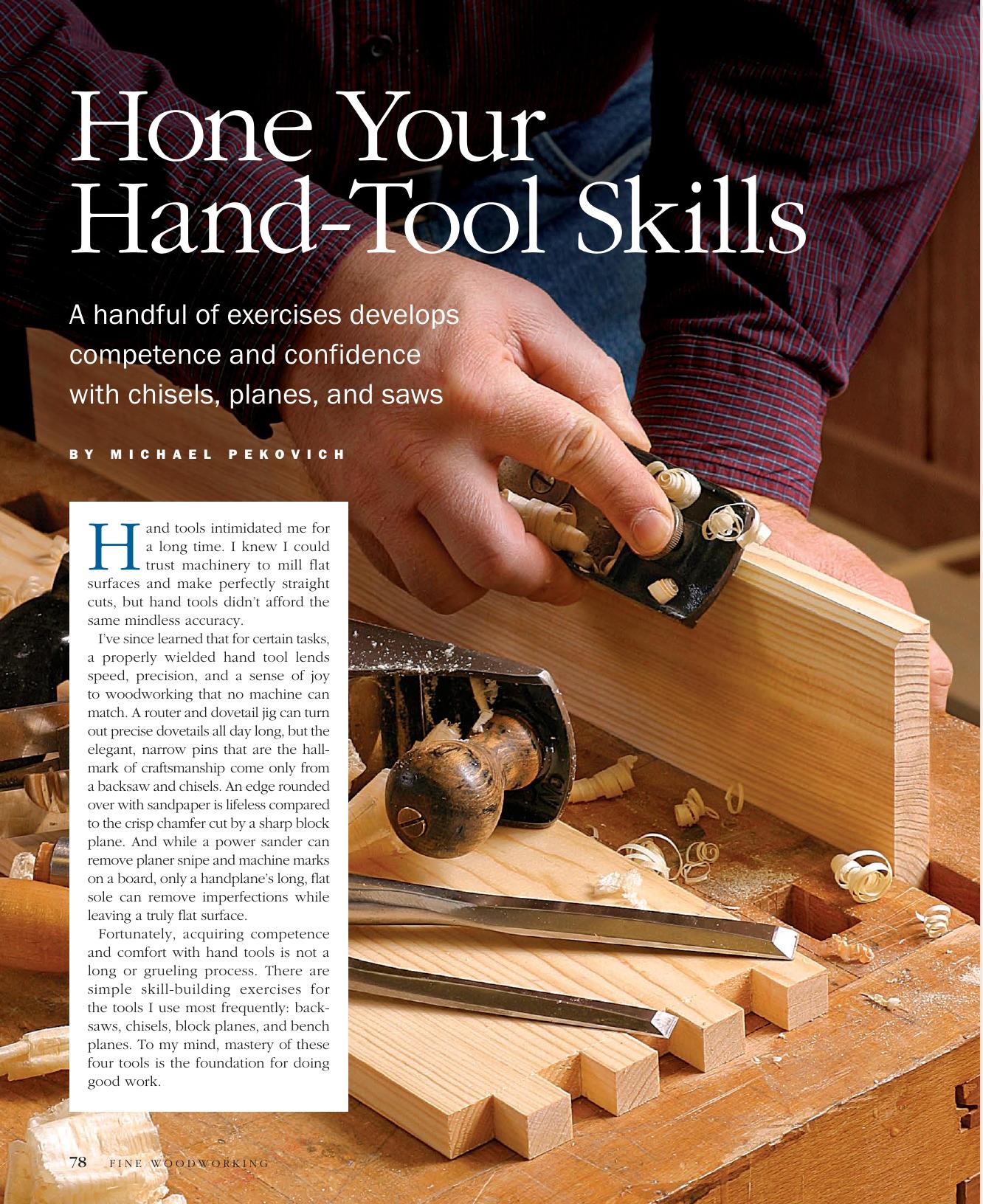 Hone Your Hand-Tool Skills by Michael Pekovich