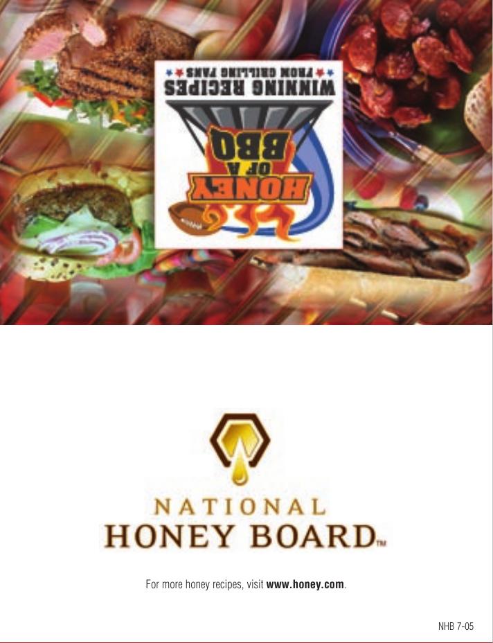 Honey of a BBQ - Winning Recipes (PDF) by NHB