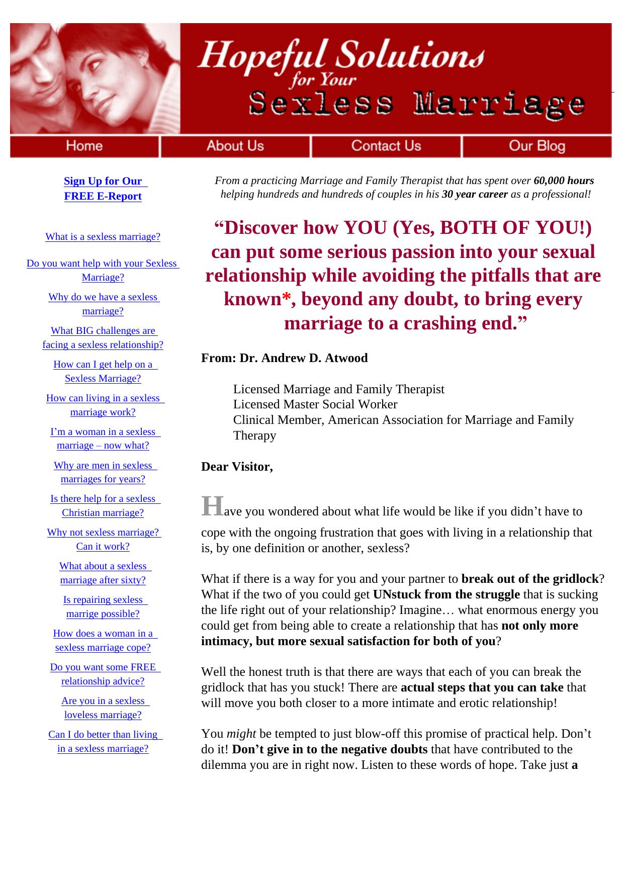 Hopeful Solutions For Sexless Marriage. by Best of Kuszter's Collection