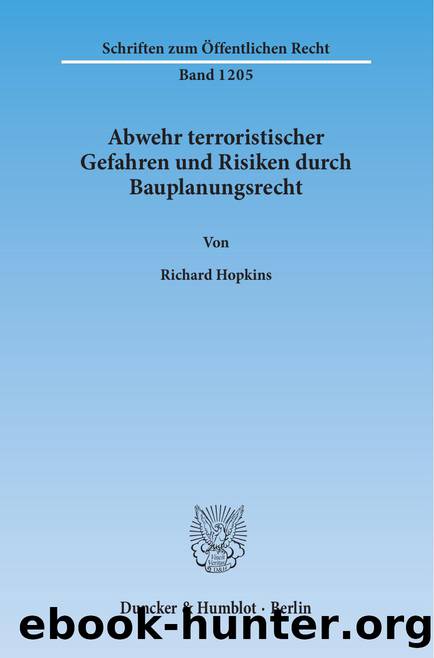 Hopkins by Schriften zum Öffentlichen Recht (9783428537488)