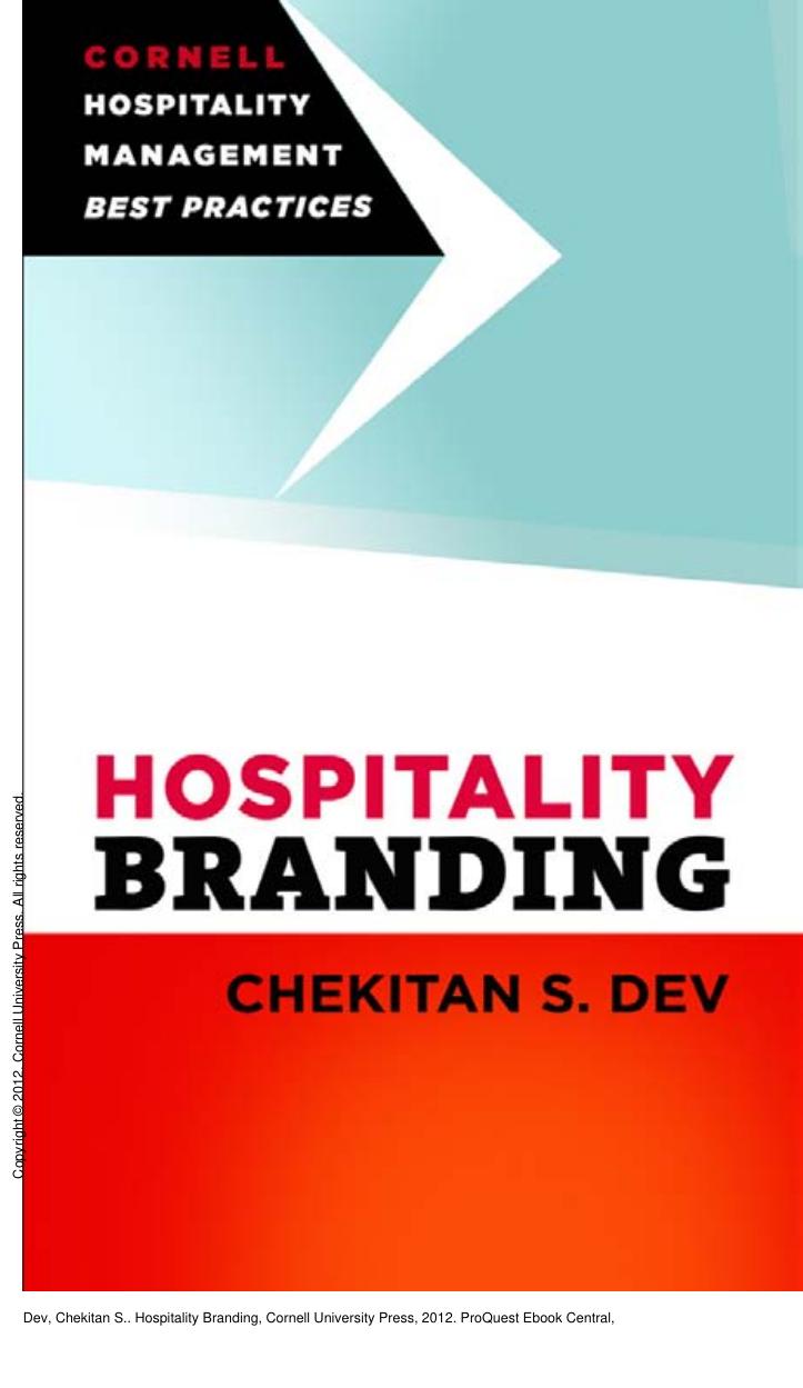 Hospitality Branding by Chekitan S. Dev