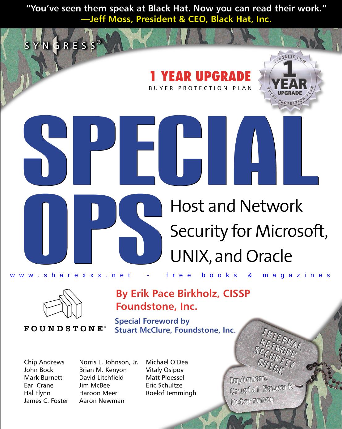 Host and Network Security for Microsoft, UNIX, and Oracle by Chris Adams