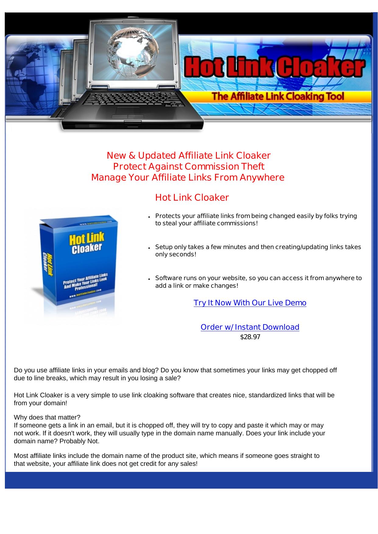 Hot Link Cloaker. by Best of Kuszter's Collection