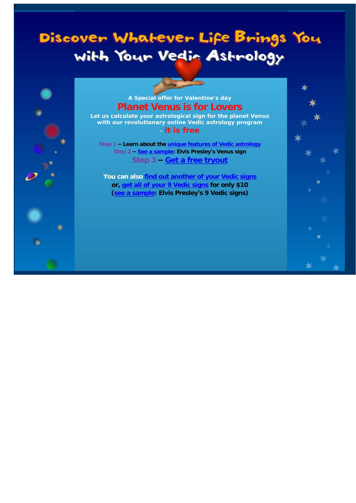 Hot New Vedic Astrological Program. by Best of Kuszter's Collection