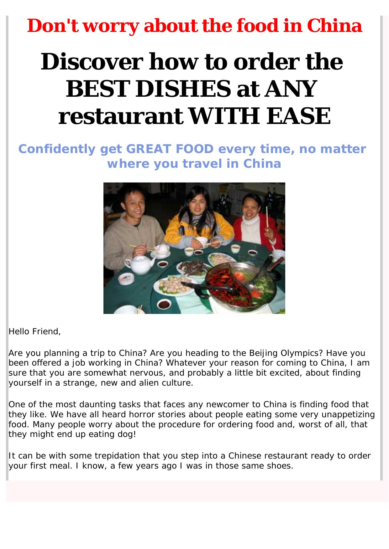 Hot News - Hot Product. -- China Food Guide -- by Best of Kuszter's Collection