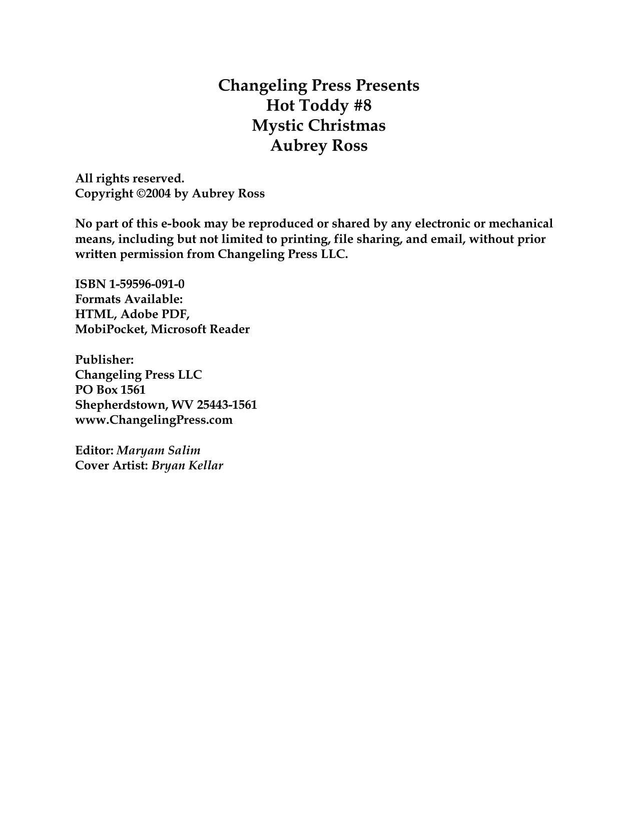 Hot Toddy #8 Mystic Christmas by Aubrey Ross