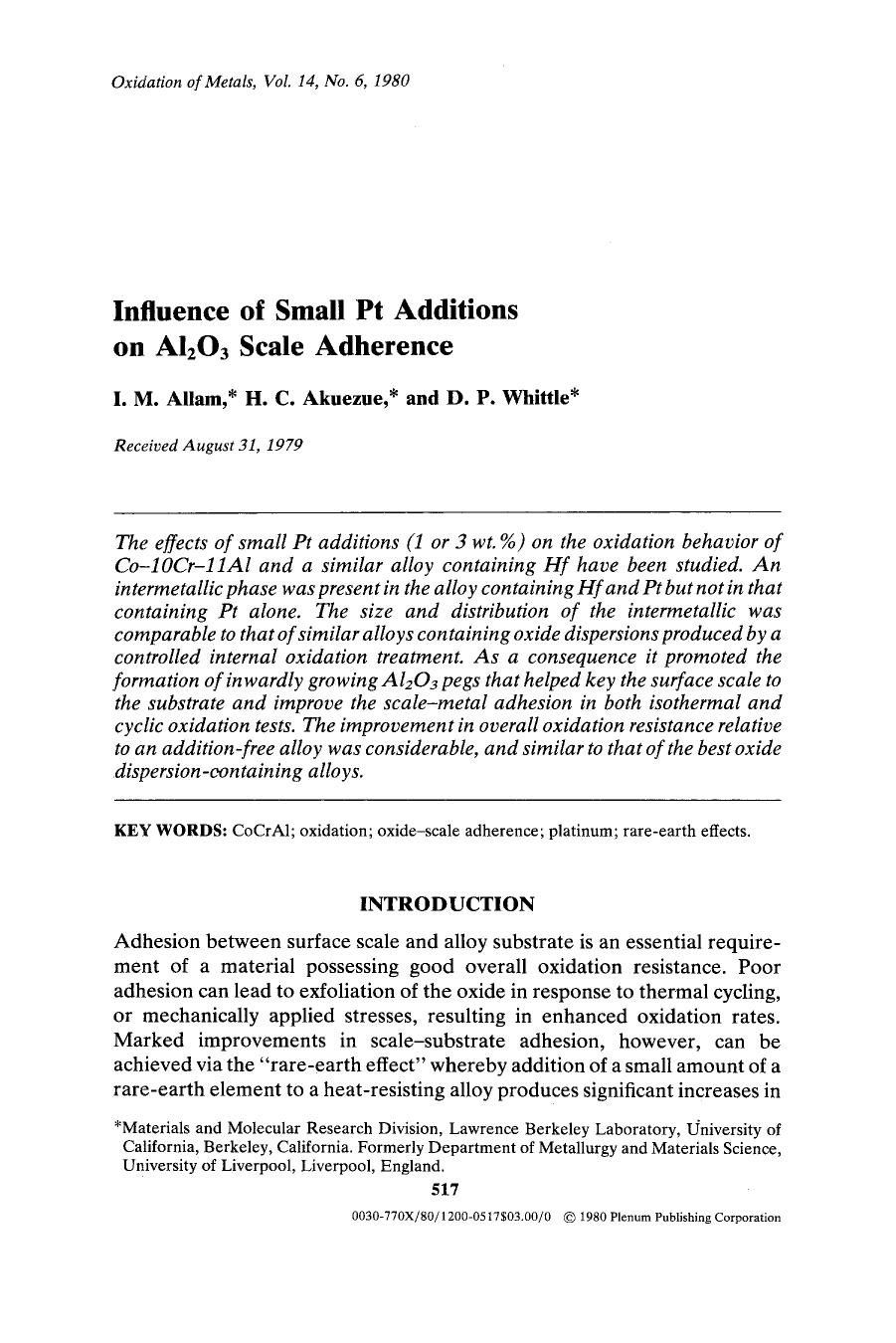 Hot corrosion of an aligned co-based, TaC-Strengthened eutectic alloy by Unknown