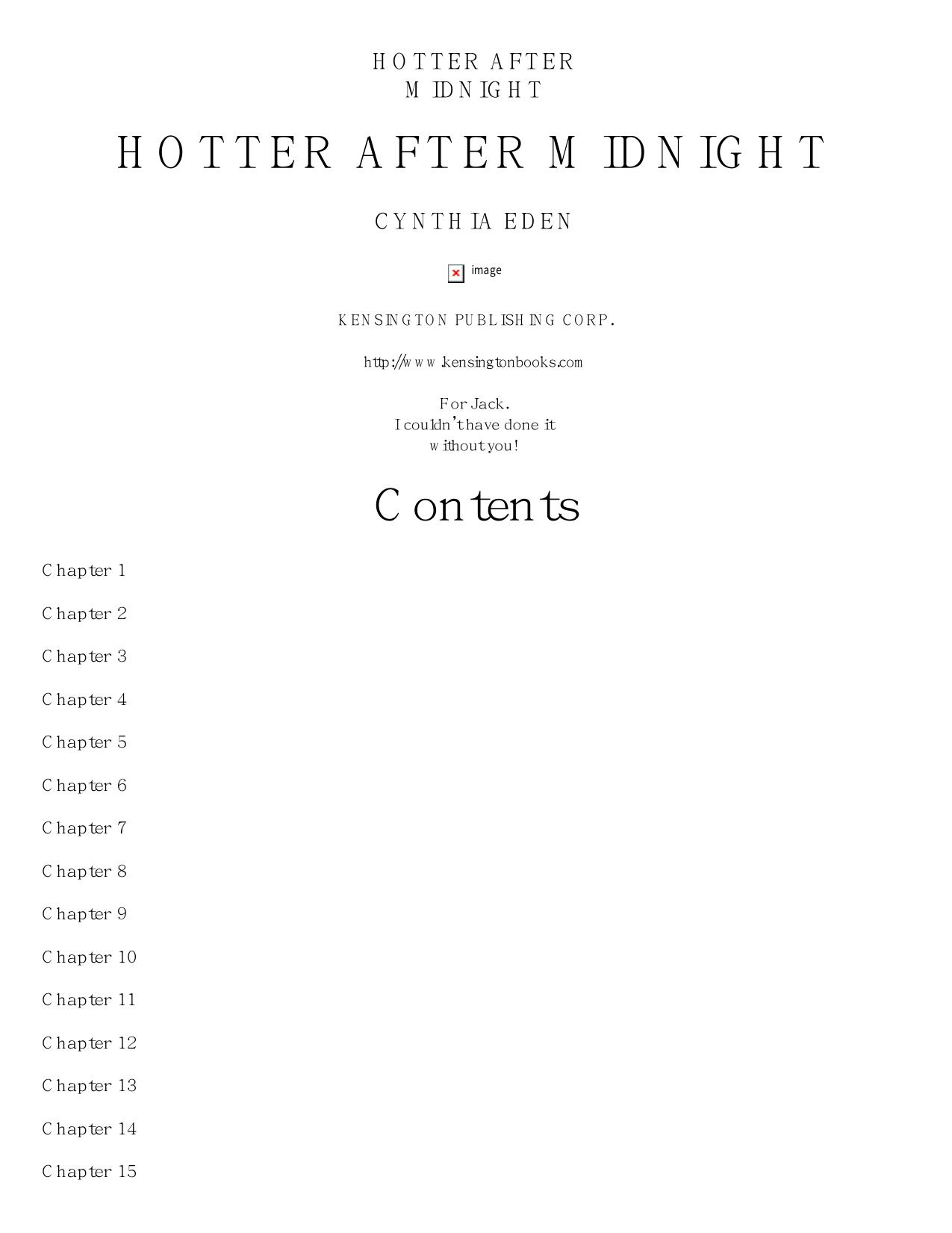 Hotter After Midnight by Cynthia Eden