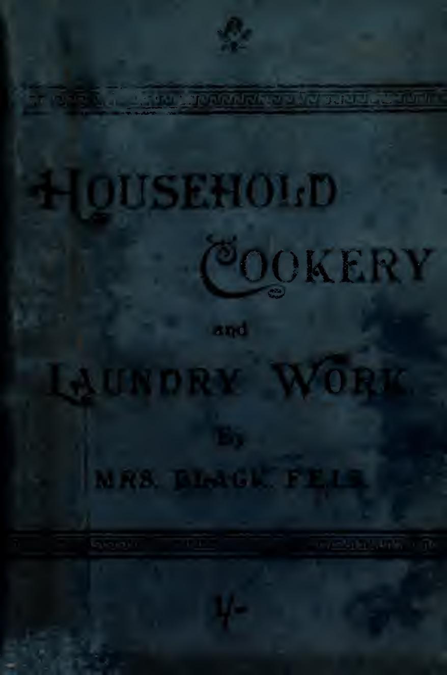 Household cookery and laundry work by Black Mrs. (Margaret)