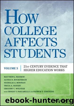 How College Affects Students: Matthew J. Mayhew by unknow