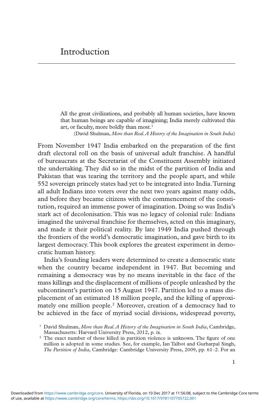How India Became Democratic: Citizenship and the Making of the Universal Franchise by Unknow