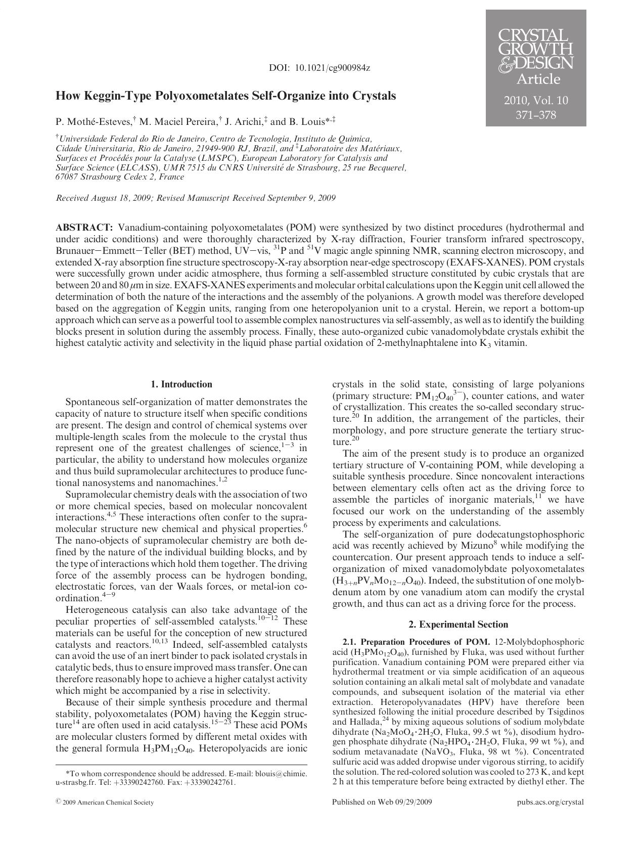 How Keggin-Type Polyoxometalates Self-Organize into Crystals by Unknown