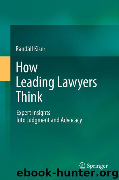 How Leading Lawyers Think by Randall Kiser