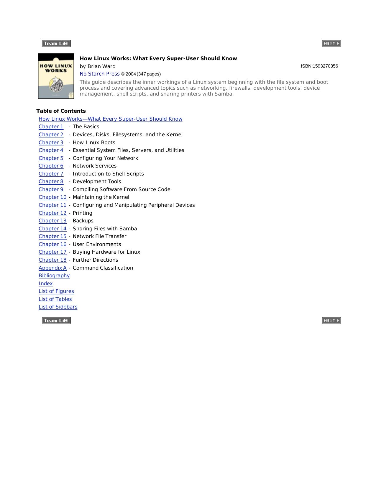 How Linux Works: What Every Superuser Should Know by Brian Ward