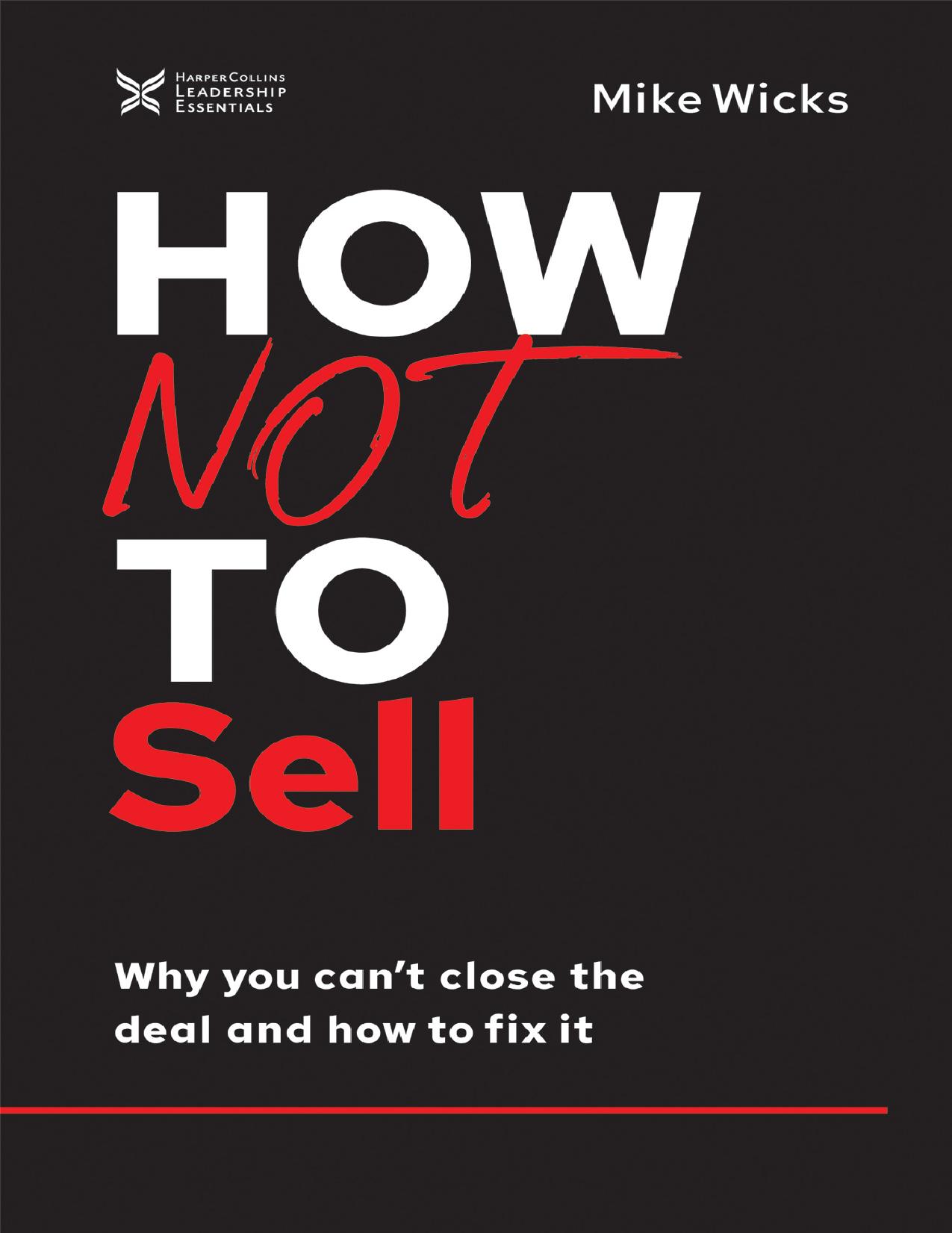 How Not to Sell by Mike Wicks